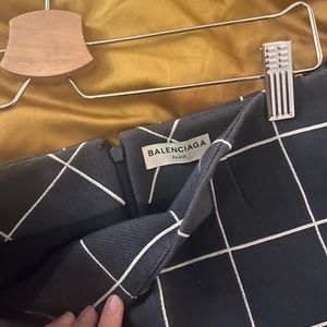 Balenciaga checkered miniskirt